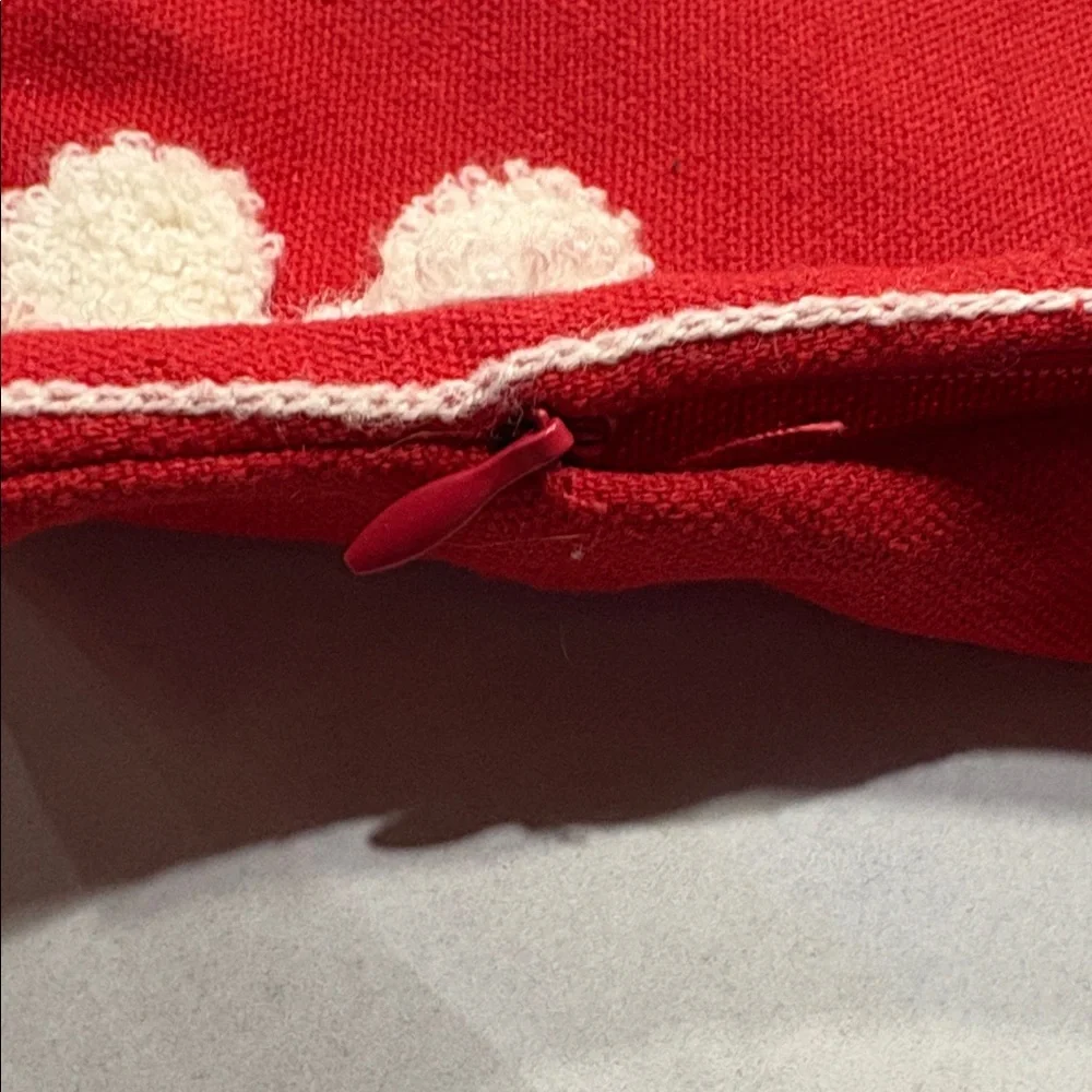 3 SAFAVIEH Boucle Snowflake Let it Snow 18 x18 Red Festive Holiday Pillow Covers